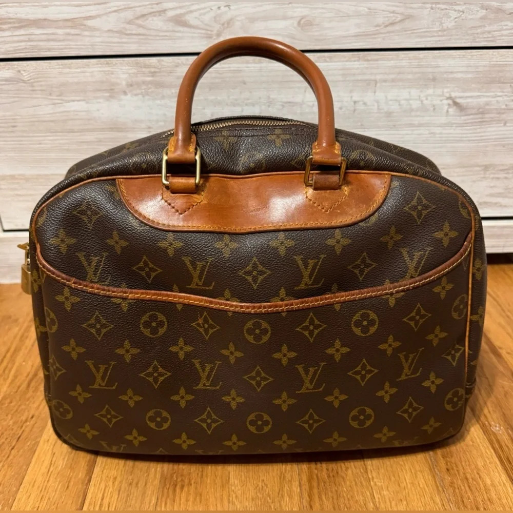 Louis Vuitton Monogram Satchel in Brown and Tan